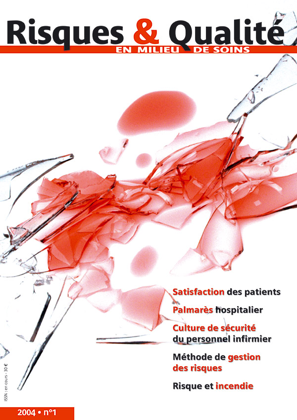 Risques & Qualité - Volume I - n°1 - Mars 2004