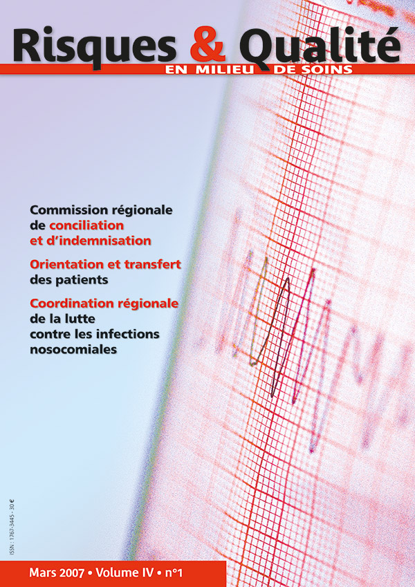 Risques & Qualité - Volume IV - nº1 - Mars 2007